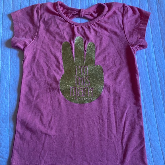 “I’m this many” 3rd birthday tshirt 4T - Picture 2 of 3